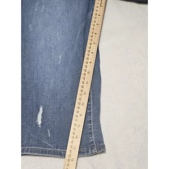 Lane Bryant High Rise distressed Jegging Padel jeans size 18 plus size denim NWT - Picture 8 of 10